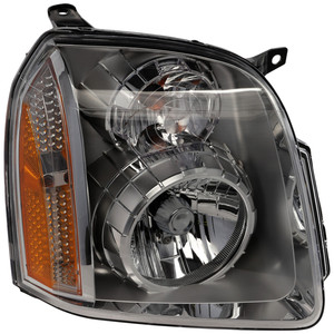 Headlight Assembly for GMC Yukon Denali Model, Right Passenger, Halogen, 2007-2014, Replacement