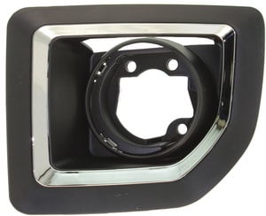 Front Fog Light Molding for GMC Sierra 2500 HD/3500 HD, 2015-2019, Left Driver, Textured Black, Replacement