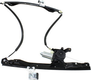 Front Window Regulator with Power Motor for Chevrolet Trailblazer 2002-2009, Left Driver, Replacement
