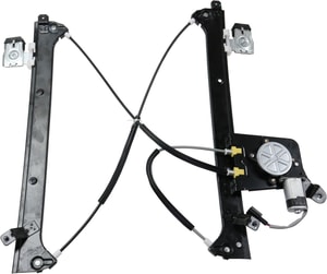 Power Rear Window Regulator with Motor for Chevrolet Silverado Crew Cab 2001-2006, Left Driver, Includes 2007 Classic, Replacement