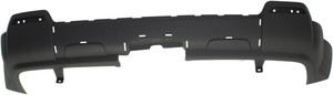 Rear Bumper Cover for GMC Terrain 2010-2015, Lower Textured, Excluding Denali Model, with Chrome Package, without Dual Exhaust Holes, Replacement