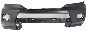 Front Bumper Cover for Honda Pilot 2009-2011 EX/EXL/LX Models, Primed (Ready to Paint), without Sensor Hole, Replacement