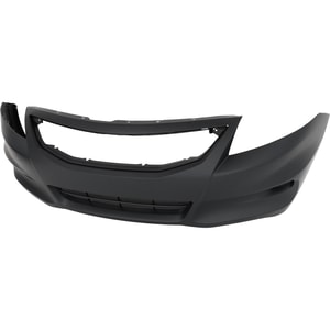 Front Bumper Cover for Honda Accord 2011-2012 Coupe, Primed (Ready to Paint), with Fog Light Holes, Replacement
