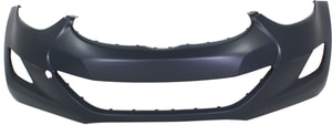 Front Bumper Cover for Hyundai Elantra 2011-2013, Primed (Ready to Paint), Sedan, Made for Korea Built Vehicle, Replacement