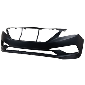 Front Bumper Cover for Hyundai Sonata 2015-2017, Standard Type, Primed (Ready to Paint), Excluding Hybrid Model, Replacement (CAPA Certified)