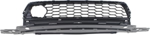 Front Bumper Grille for Honda Accord Sedan 2013-2015, Textured Gray, with Adaptive Cruise Control Touring Model, Replacement