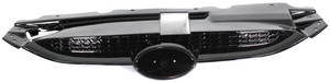Upper Grille for Hyundai TUCSON 2010-2015, Painted Black Shell and Insert, Excludes Fuel Cell Model, Replacement
