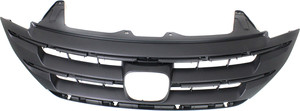Painted Black Shell and Insert Grille for 2012-2014 Honda CR-V, Compatible with Canada/Mexico/USA Built Models, Replacement