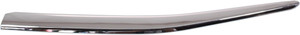 Grille Molding for Honda Accord 2011-2012, Left Driver, Center, Chrome, Sedan, Replacement