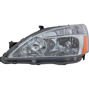 Headlight for Honda Accord 2003-2007, Left Driver Side, Lens and Housing, Halogen, Replacement