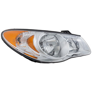 Headlight Assembly for 2010 Hyundai Elantra Sedan, Right Passenger Side, Halogen Light, Replacement