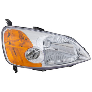 Headlight for Honda Civic 2001-2003, Right Passenger, Lens and Housing, Halogen Light, Sedan, Replacement