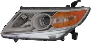 Headlight for Honda Odyssey 2011-2013, Left Driver Side, with Lens and Housing, Xenon Light, without HID Kit, Replacement