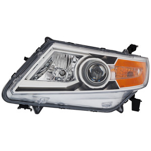 Headlight Assembly for Honda Odyssey 2011-2013, Left Driver, Halogen, Replacement