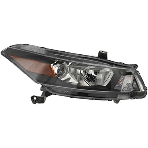 Headlight Assembly for Honda Accord 2008-2012 Coupe, Right Passenger Side, Halogen, Raised Contour Turn Signal, Replacement