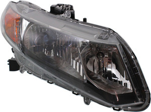 Headlight Assembly for Honda Civic 2012-2012, Right Passenger, Halogen, Hybrid Model, Replacement