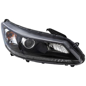 Headlight Assembly for 2013-2015 Honda Accord, Right Passenger, Halogen, 4 Cylinder, EX/EX-L/LX/Sport Models, Sedan, Replacement
