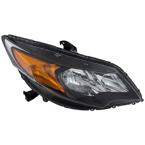 Headlight Assembly for Honda Civic Coupe, 2014-2015, Right Passenger Side, Halogen Light, Replacement