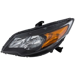 Headlight Assembly for Honda Civic Coupe 2014-2015, Left Driver, Halogen, Replacement
