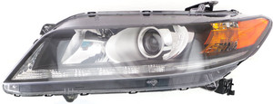 Headlight Assembly for Honda Accord 2013-2015, Left Driver, Halogen, 6-Cylinder Coupe, Replacement