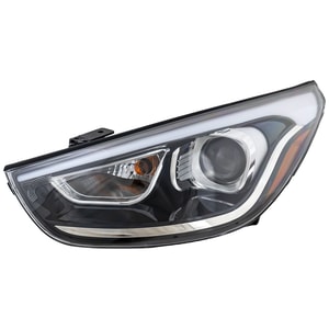 Headlight Assembly for Hyundai Tucson 2014-2015, Left Driver, Halogen, Replacement