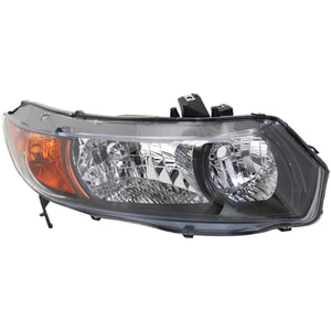 Headlight Lens and Housing for 2006-2007 Honda Civic, Right Passenger Side, Halogen, Auto/5-Speed Manual Transmission, Coupe, Replacement