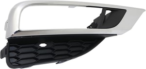 Front Fog Light Molding for Honda CR-V 2015-2016, Right Passenger, Chrome, Replacement