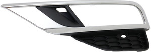 Front Fog Light Molding for 2015-2016 Honda CR-V, Left Driver, Chrome, Replacement