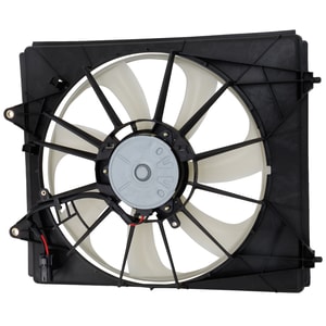 A/C Condenser Fan Assembly for Honda Odyssey 2011-2017, Right Passenger, Single Fan, Replacement