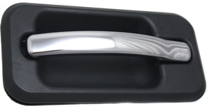Rear Exterior Door Handle for Hummer H2 2003-2009, Left Driver, Textured Black Bezel, Chrome Lever, Replacement