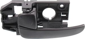 Black Rear Interior Door Handle for 2001-2006 Hyundai Elantra, Left Driver Side, Replacement