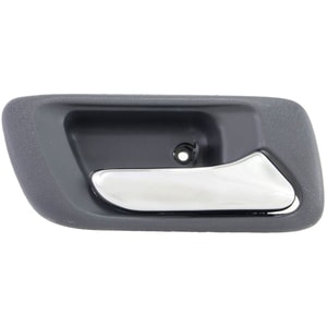 Rear Interior Door Handle for Honda Accord 1998-2002, Right Passenger, Chrome Lever + Gray Housing, Sedan, without Hole, Replacement