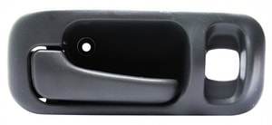 Rear Interior Door Handle for Honda CR-V 1997-2001, Left Driver, Gray (Small Clip), Plastic, with Lock Hole, Replacement