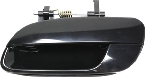 Rear Exterior Door Handle for Hyundai Elantra 2001-2006, Left Driver, Smooth Black, Plastic, Replacement