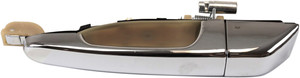 Rear Exterior Door Handle for Kia Sedona 2006-2012/Hyundai Entourage 2007-2008, Left Driver, All Chrome, Replacement