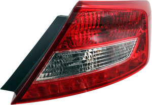 Tail Light Assembly for Honda Civic Coupe 2012-2013, Right Passenger, Replacement