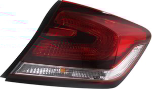 Right Passenger Outer Tail Light Assembly for Honda Civic Sedan, Model Years 2013-2015, Replacement