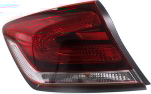Tail Light Assembly for Honda Civic Sedan 2013-2015, Outer, Left Driver, Replacement