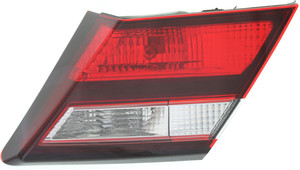 Tail Light Assembly for Honda Civic Sedan 2013-2015, Right Passenger, Inner, Excluding Hybrid Model, Replacement