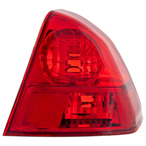 Tail Light for Honda Civic 2003-2005 Sedan, Right Passenger Side, Outer Lens and Housing, Designed for Japan Built Vehicle, Replacement