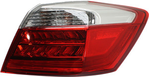 Tail Light Assembly for Honda Accord Sedan 2013-2015, Right Passenger Side, Outer, Suitable for EX-L/Touring Models (Excluding Hybrid), Replacement