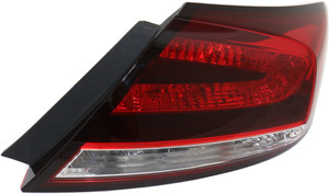 Tail Light Assembly for Honda Civic Coupe, Right Passenger Side, Fits 2014-2015 Models, Replacement