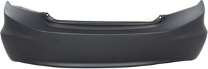 Rear Bumper Cover for 2012-2012 Honda Civic Sedan, Primed (Ready to Paint), Without Parking Assist Sensor Holes, Replacement