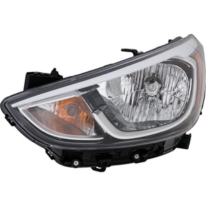 2015 - 2017 Hyundai Accent Headlight Assembly - Left Driver