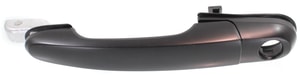 Front Exterior Door Handle for Hyundai Tucson 2005-2009, Left Driver, Primed (Ready to Paint) Black with Keyhole, Replacement