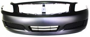 Front Bumper Cover for Infiniti G35 (2007-2008), G37 (2009-2009), Primed (Ready to Paint), without Sport or Technology Package, Sedan, Replacement