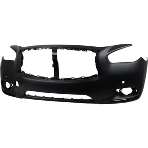 Front Bumper Cover for Infiniti JX35 2013, QX60 2014-2015, Primed (Ready to Paint), with Premium Package and Object Sensor Holes, Replacement