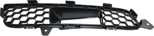 Front Bumper Grille Left Driver for INFINITI EX35/EX37/QX50 (2008-2015), Textured Black Plastic, with Technology Package and Intelligent Cruise Control, Cover Finisher, Replacement