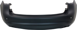 Rear Bumper Cover for Infiniti FX35/FX37 2009-2013 and QX70 2014-2017, Primed (Ready to Paint), with Premium Package, with Parking Aid Sensor Holes, Replacement