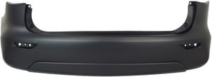 Rear Bumper Cover for Infiniti JX35 (2013), QX60 (2014-2017), Primed (Ready to Paint), Without Premium or Towing Package, Without Object Sensor Holes, Replacement